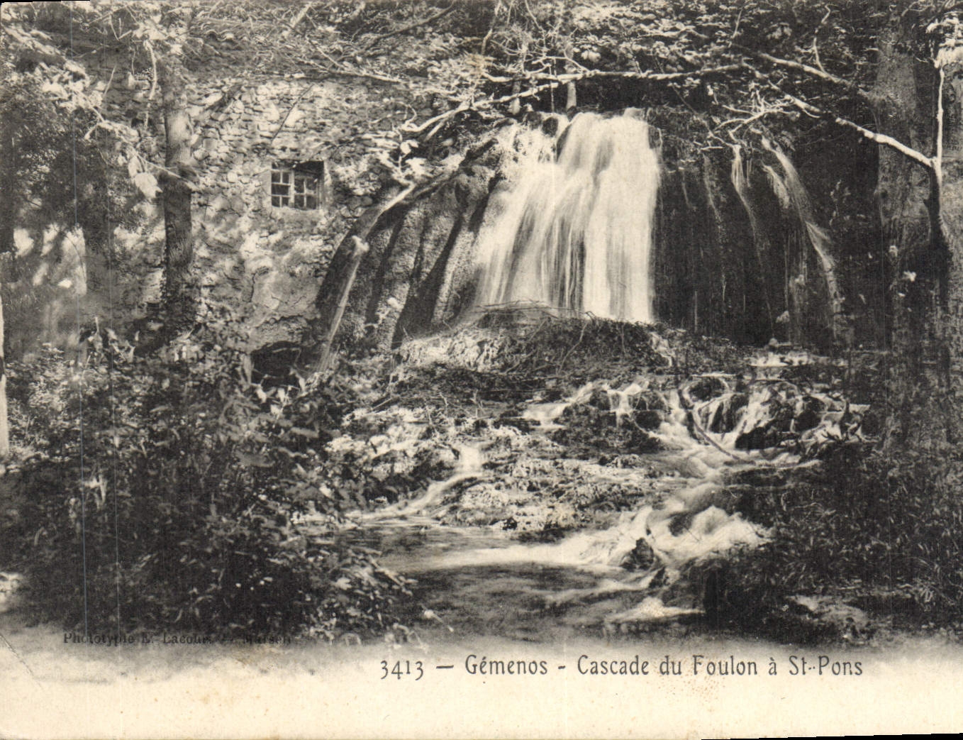CPA Gemenos Cascade du Foulon a St Pons 