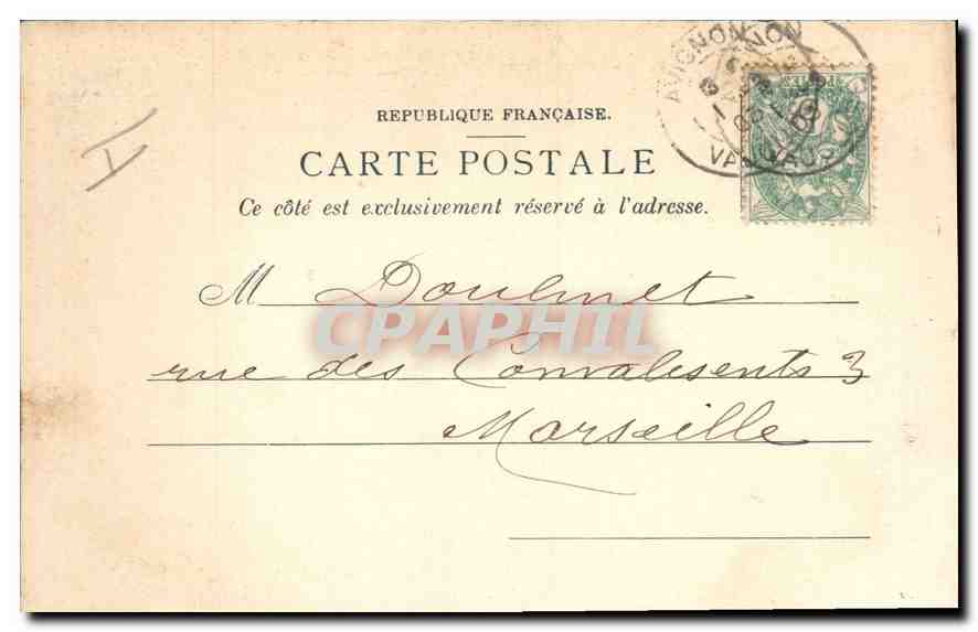 CPA Fort St Andre a Villeneuve les Arignon Les remparts du fort St Andre  — Verso