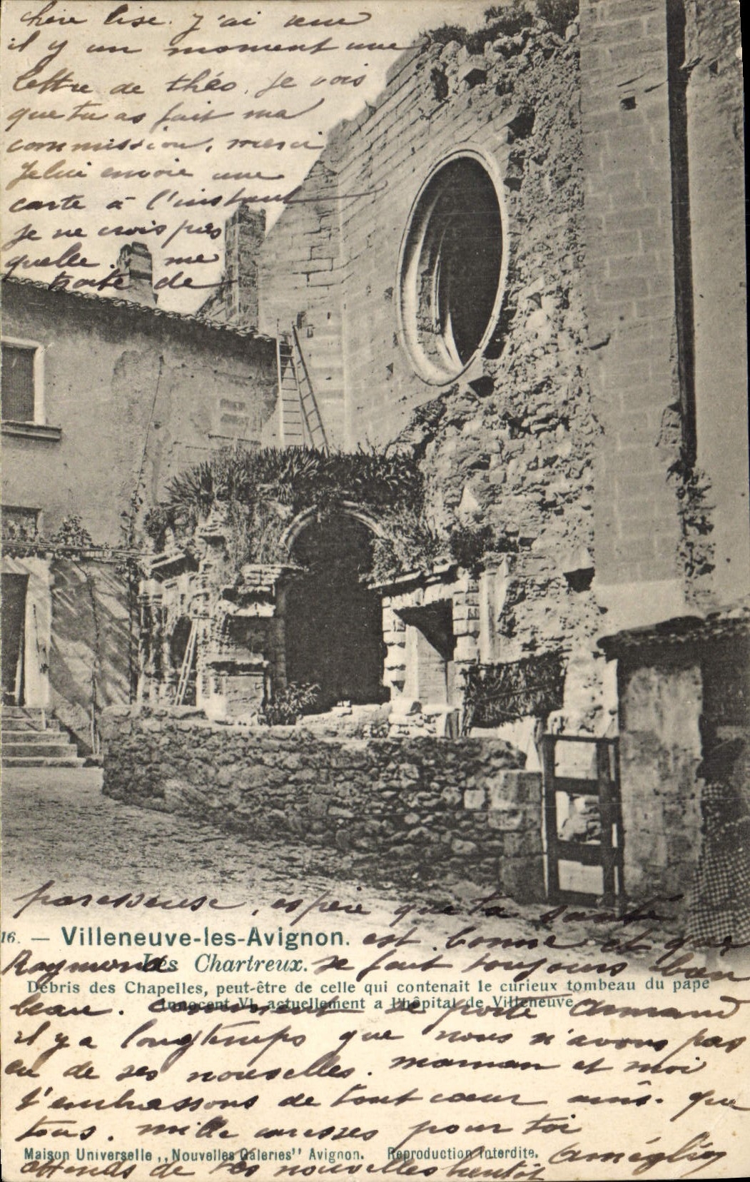 Débris des chapelles à Villeneuve-lès-Avignon — Maison Universelle, Nouvelles Galeries, Avignon