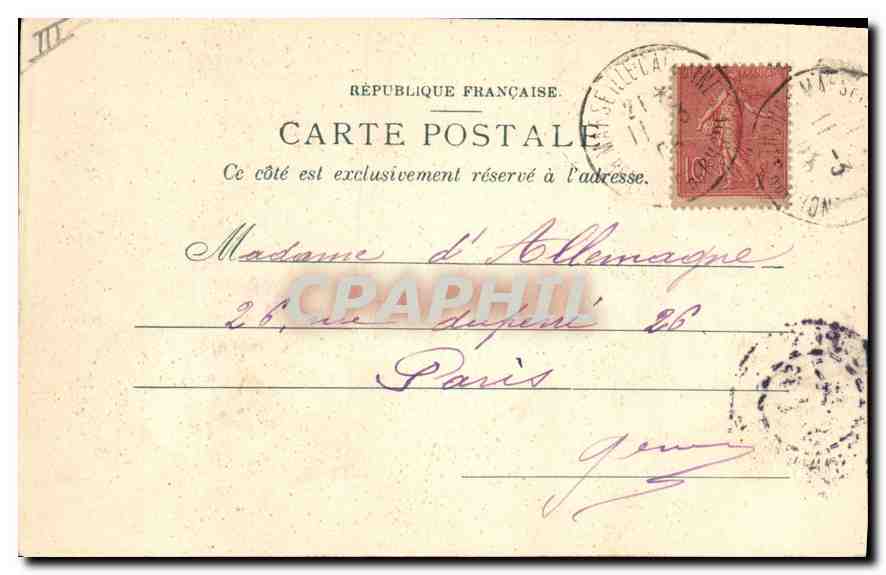 Débris des chapelles à Villeneuve-lès-Avignon — Maison Universelle, Nouvelles Galeries, Avignon — Rückseite