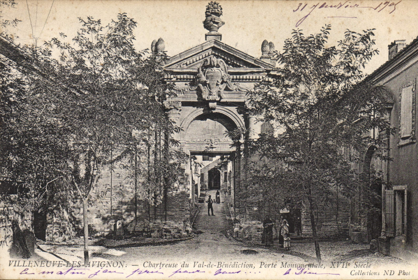 Villeneuve-lès-Avignon — Chartreuse du Val-de-Bénédiction, Porte Monumentale, XVIIe Siècle — ND Phot