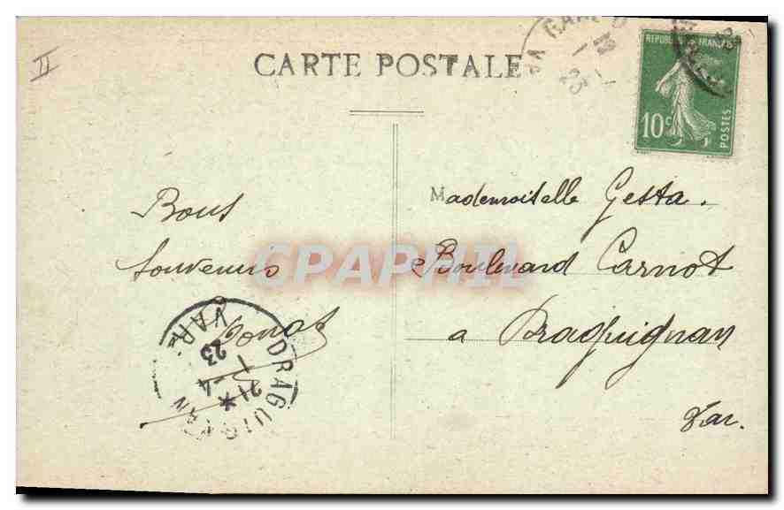CPA Villeneuve les Avignon La Tour Philippe  — Verso
