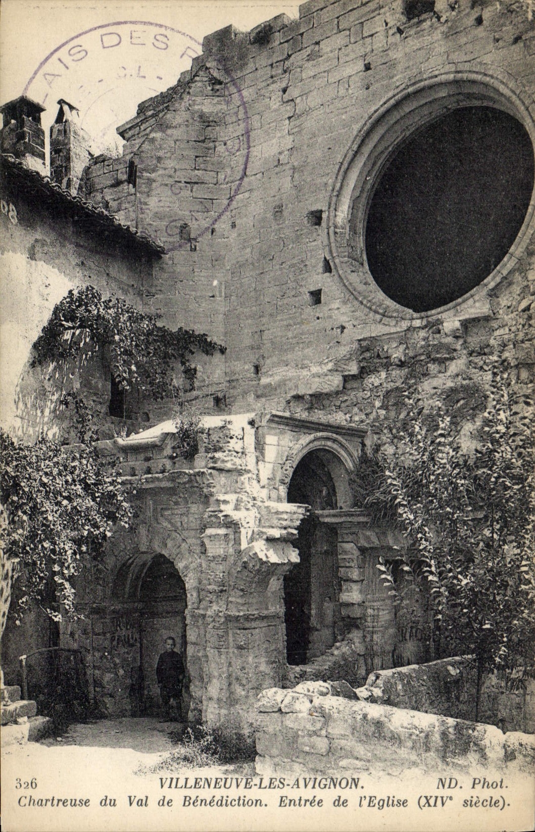 Villeneuve-lès-Avignon — Chartreuse del Val di Benedizione. Ingresso della Chiesa (XIV secolo). ND. Fot.