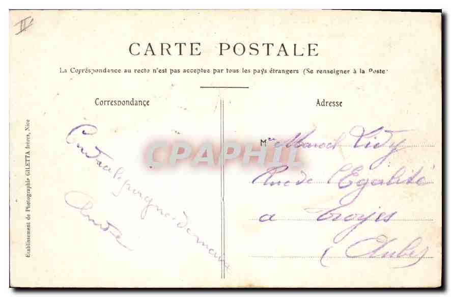 CPA Villeneuve les Avignon Porte Moyen Age Fort St Andre  — Verso