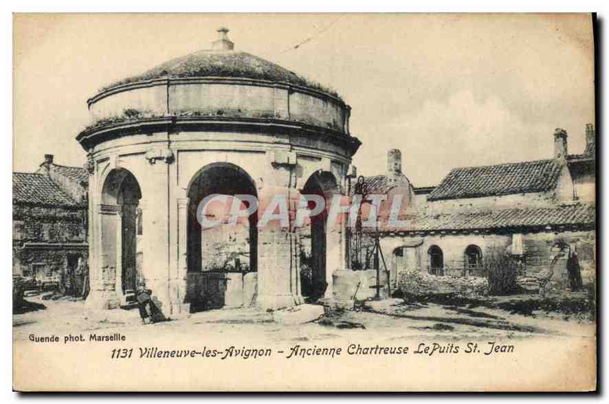 CPA Villeneuve les Avignon Ancienne Chartreuse Le Puits St Jean 
