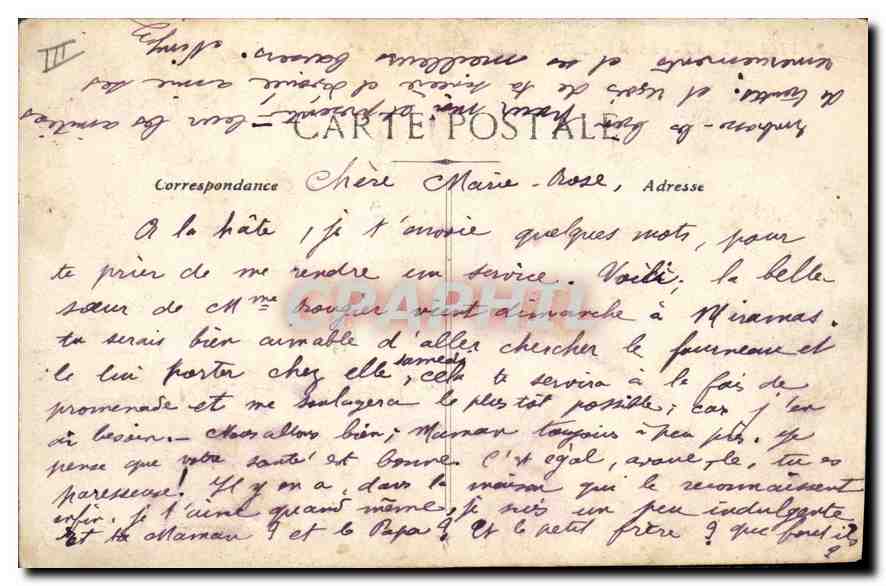 CPA Villeneuve les Avignon Le Fort St Andre  — Verso