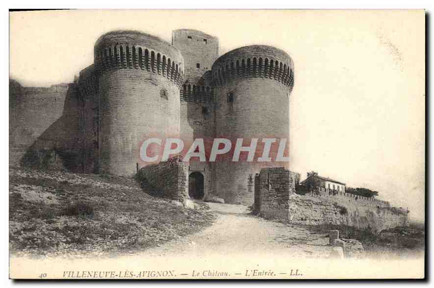CPA Villeneuve les Avignon Le Chateau L'Entree 
