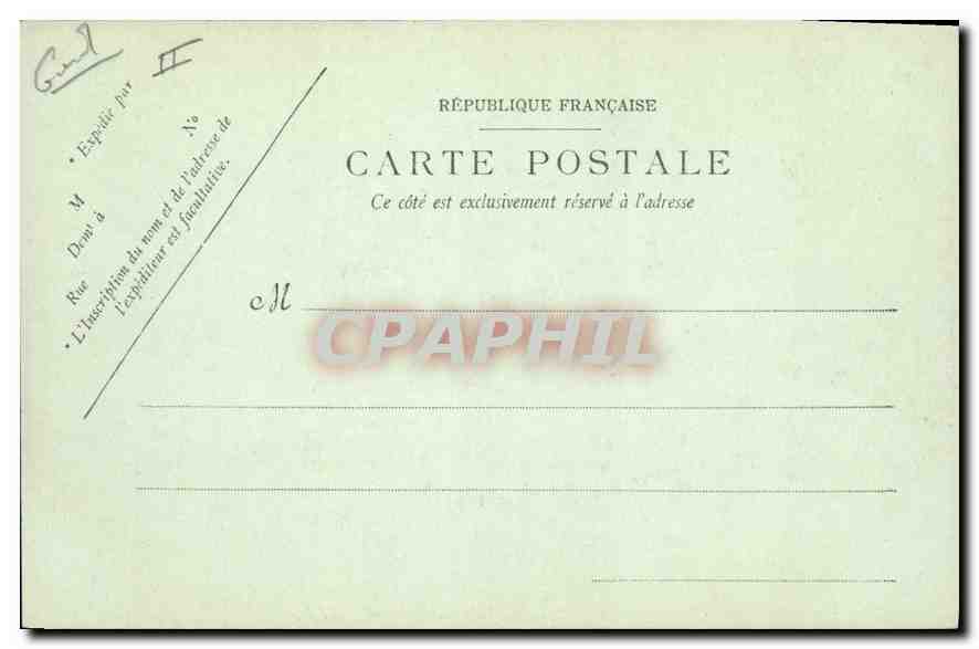CPA Villeneuve les Avignon Le Chateau L'Entree  — Verso