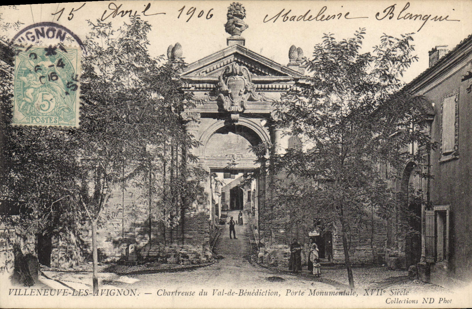 Villeneuve-lès-Avignon — Chartreuse du Val-de-Bénédiction, Monumental Gate, 17th Century — Collections ND Phot