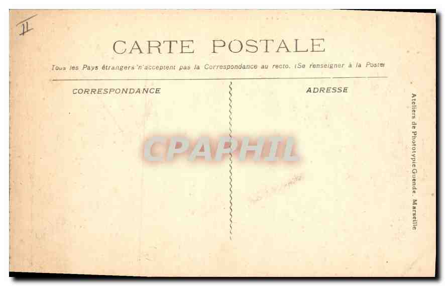 CPA Villeneuve les Avignon Le Fort St Andre  — Verso
