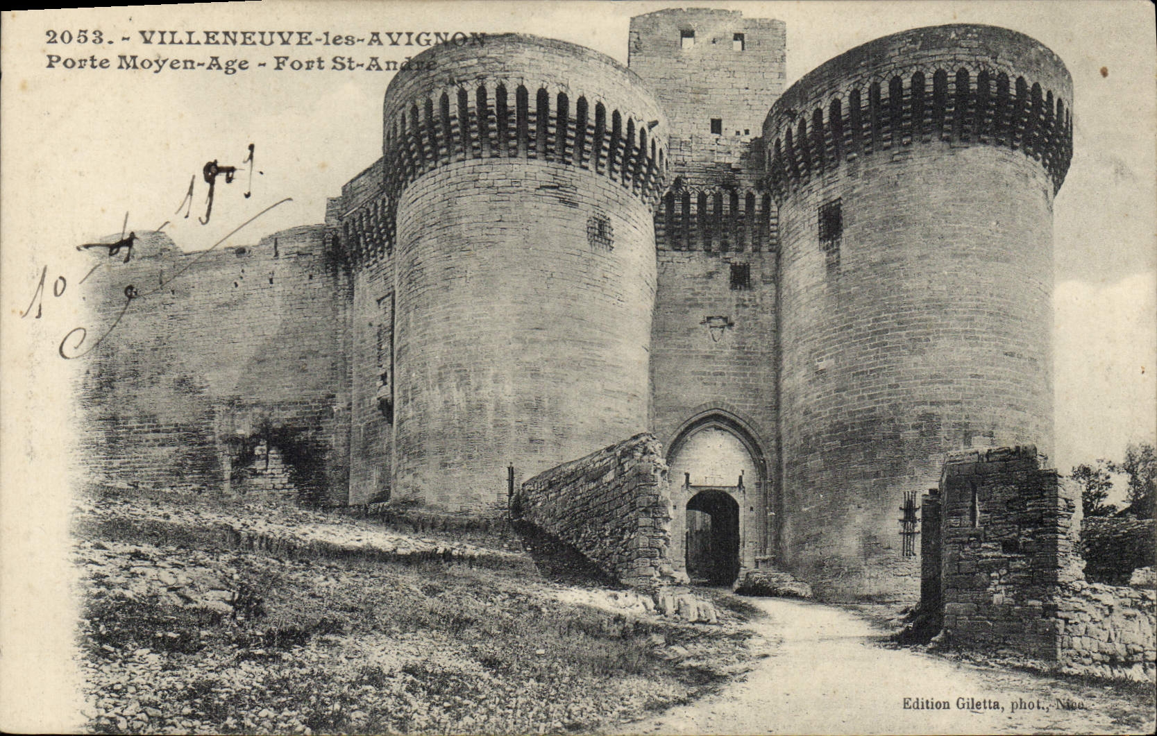 Villeneuve-lès-Avignon — Puerta Medieval - Fuerte de Saint-André — Edición Giletta, fot. Nico
