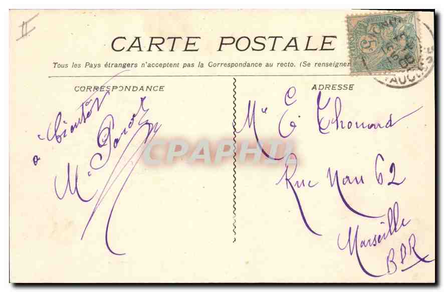 CPA Villeneuve les Avignon Le Fort Saint Andre  — Verso