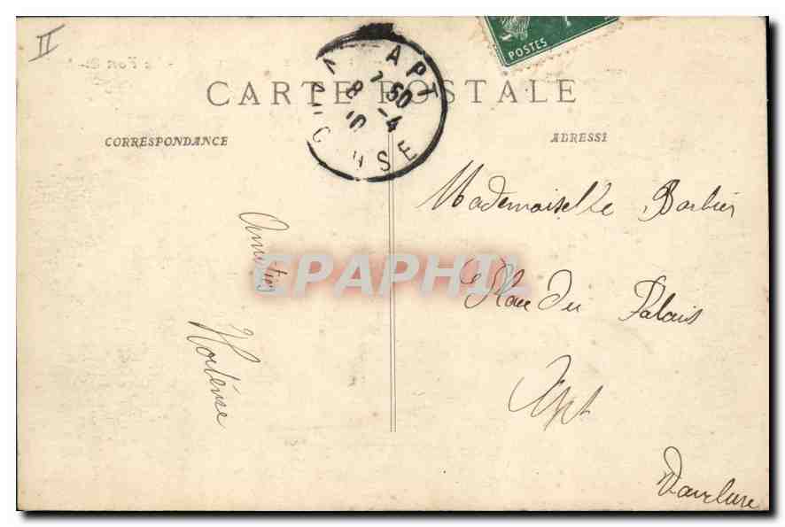 CPA Villeneuve les Avignon Le Fort St Andre  — Verso
