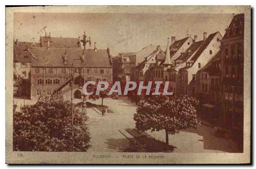 CPA Mulhouse Place de la Reunion 