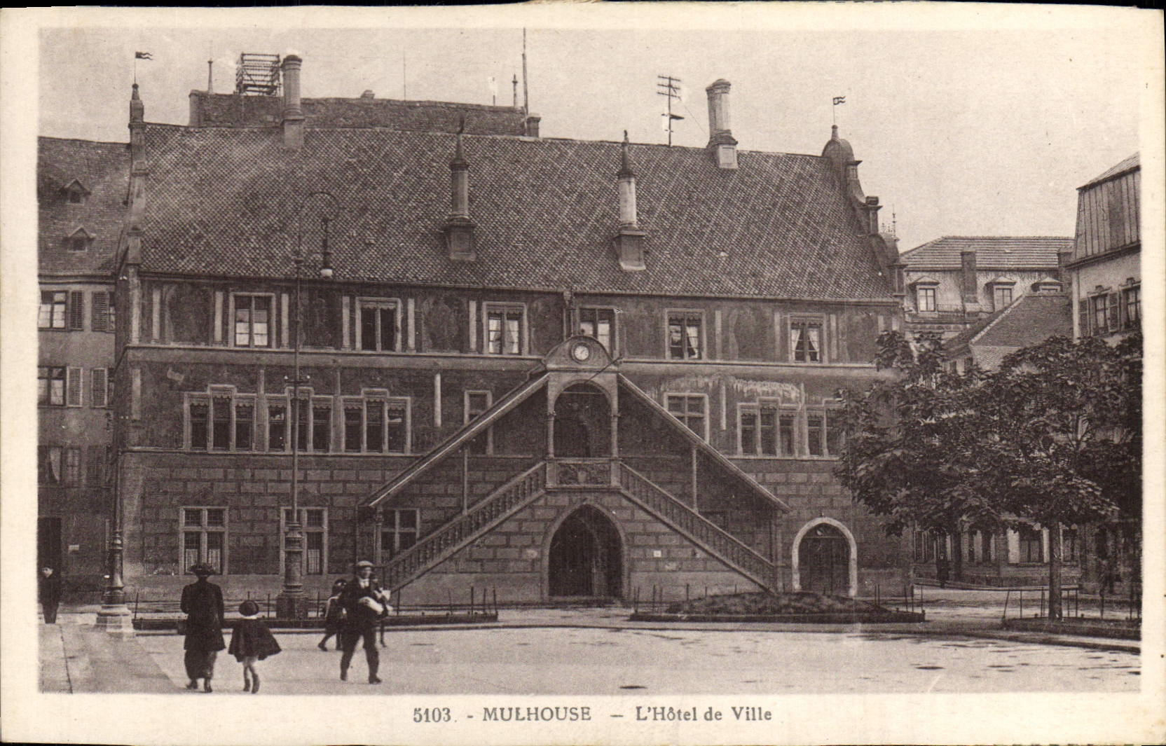 CPA Mulhouse L'Hotel de Ville 
