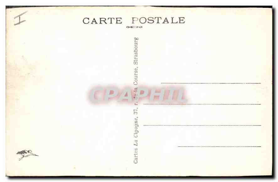 CPA Mulhouse L'Hotel de Ville  — Rückseite