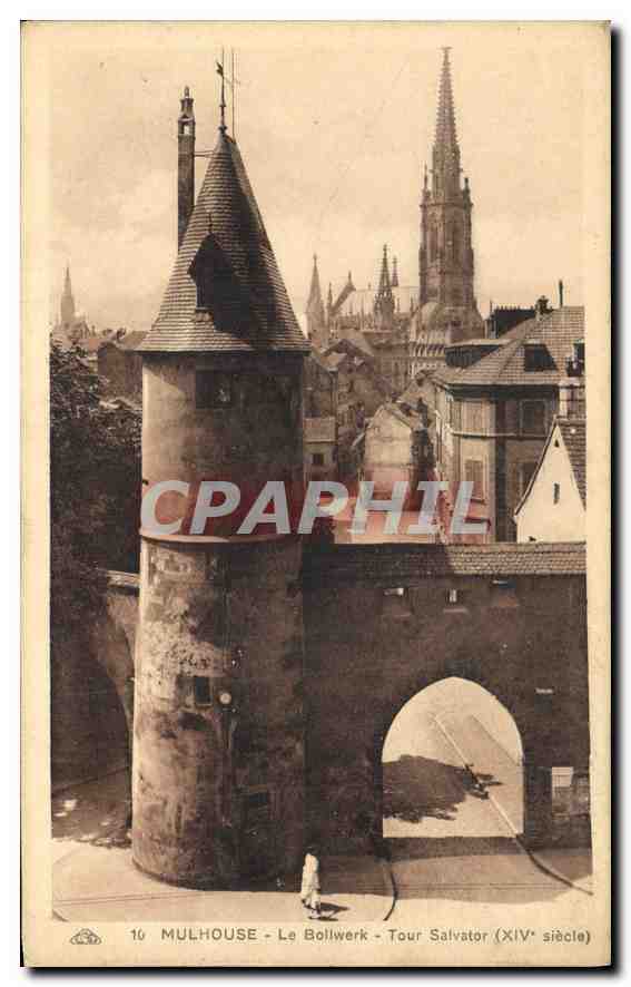 Mulhouse - Le Bollwerk - Tour Salvator (XIVe siècle)