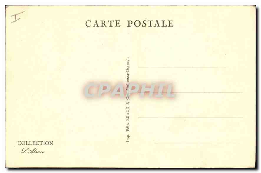 CPA Mulhouse Passage derriere L'Hotel de Ville  — Rückseite