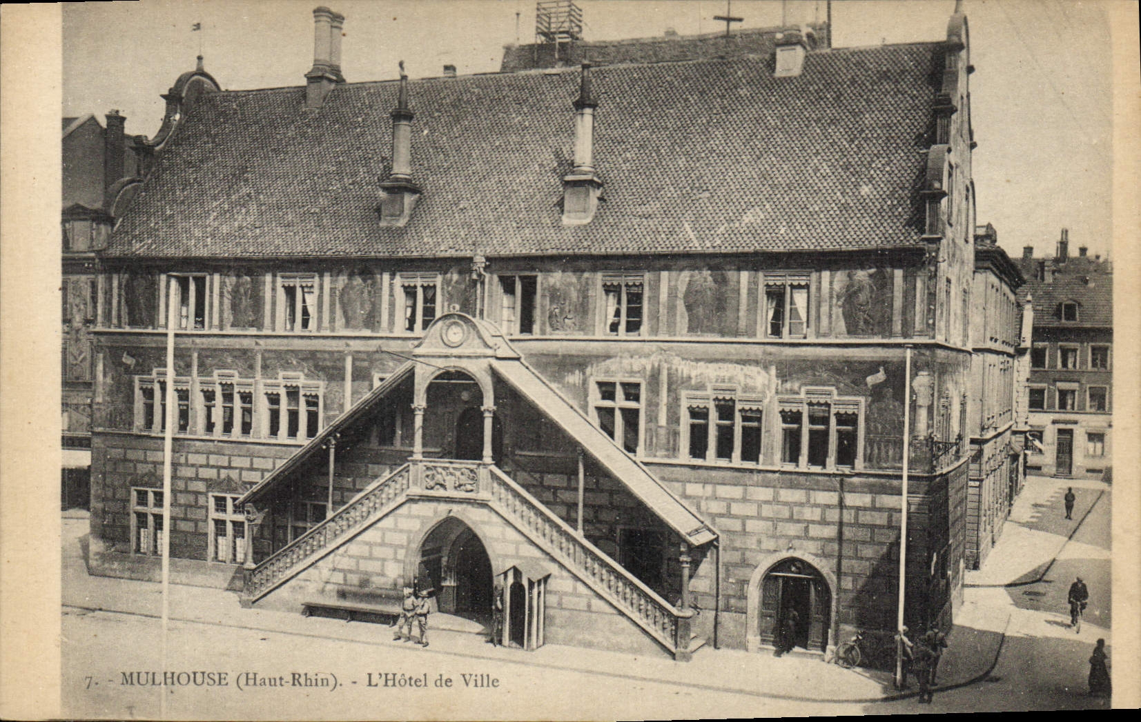 CPA Mulhouse Haut Rhin L'Hotel de Ville 
