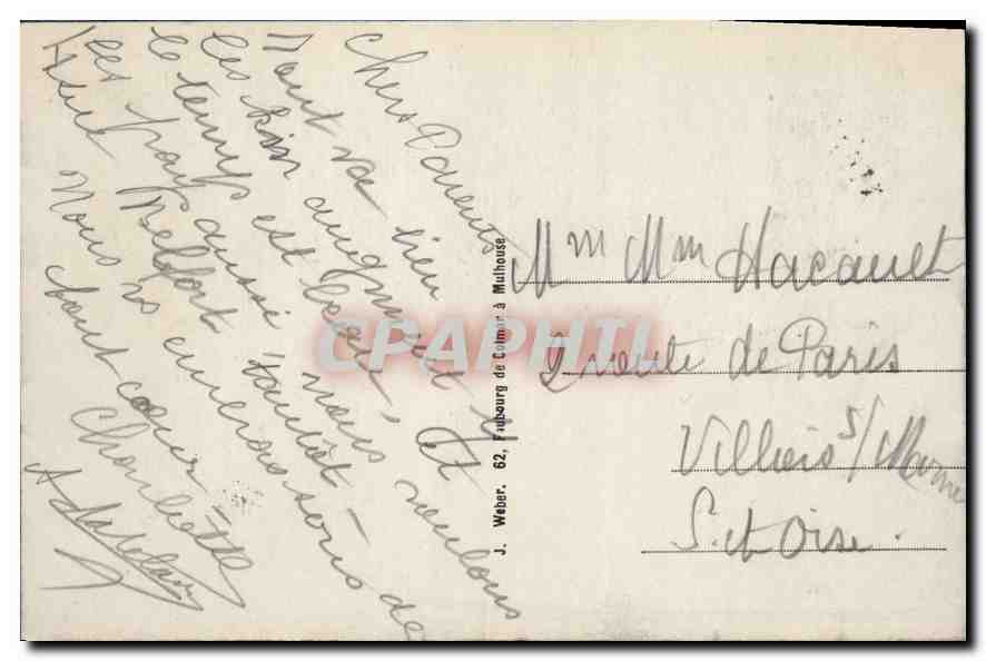 Mulhouse — Vue vers les Bassins — J. Weber, éditeur — Rückseite