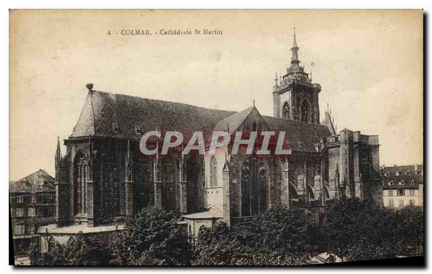 CPA Colmar Cathedrale St Martin 