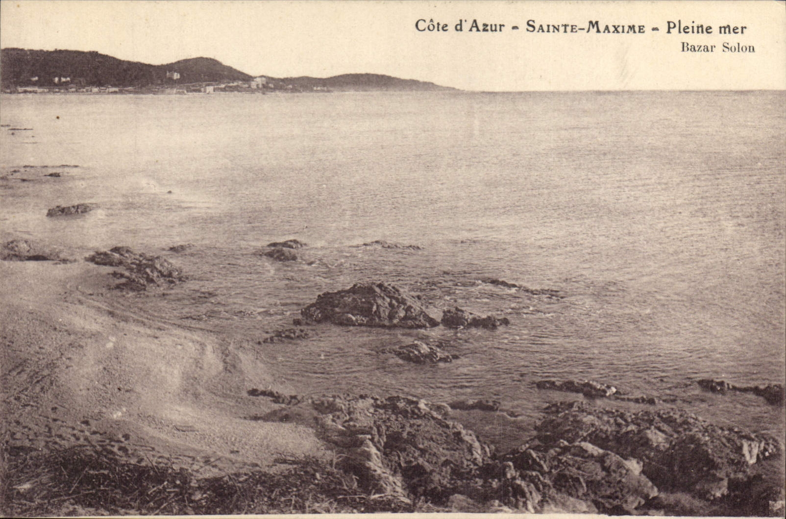 CPA Cote d'Azur Sainte Maxime Pleine Mer Bazar Solon 