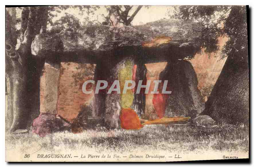 CPA Draguignan La Pierre de la Fee Dolmen Druidique 