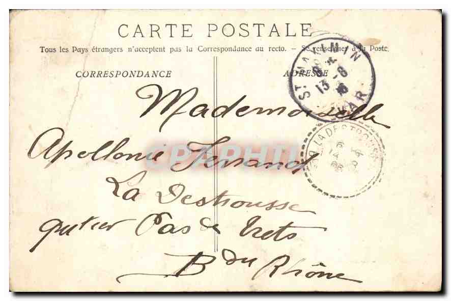 CPA Saint Maximin Var La Basilique  — Verso
