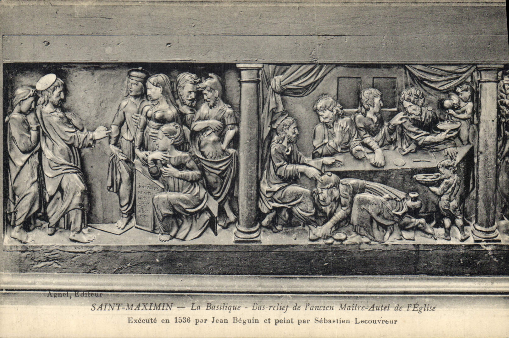CPA Saint Maximin La Basilique Las relief de l'ancien Maitre Autel de l'Eglise 