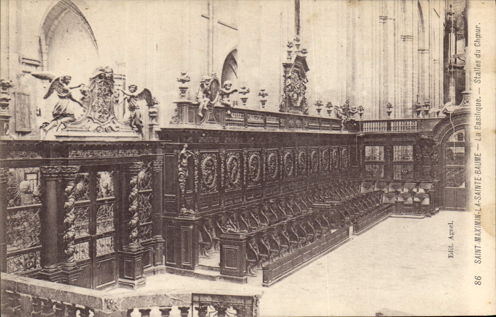 Stalles du Chœur — La Basilique — Saint-Maximin-la-Sainte-Baume — Édit. Agnél, n°86
