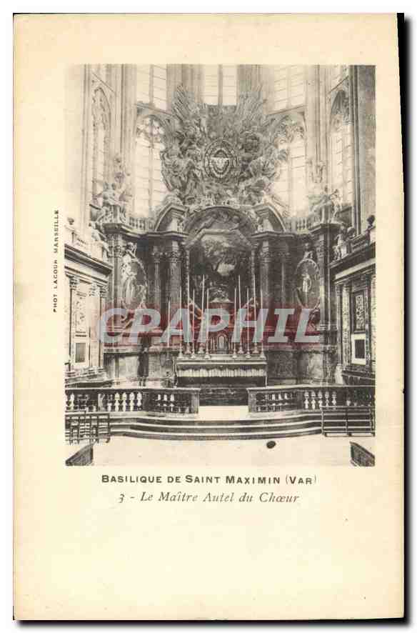CPA Basilique de Saint Maximin Var Le Maitre Autel du Choeur 