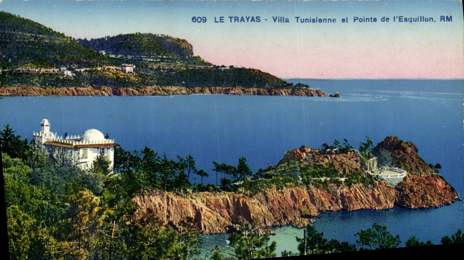 CPA Le Trayas Vlla Tunisienne et Pointe de l'Esquillon 
