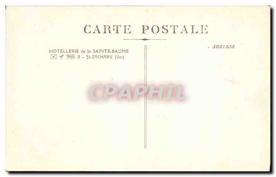 CPA Saint Maximin Boiserie du Choeur  — Verso