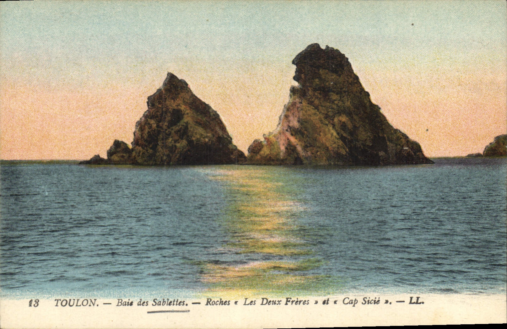 Toulon — Bucht der Sablettes — Felsen « Les Deux Frères » und « Cap Sicie » — LL. n°13