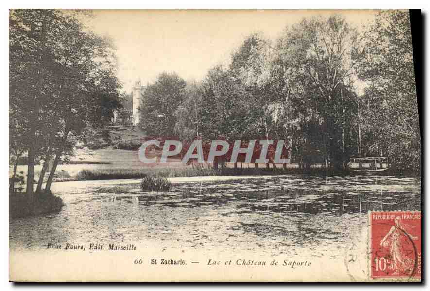 CPA St Zacharie Lac et Chateau de Suporta 