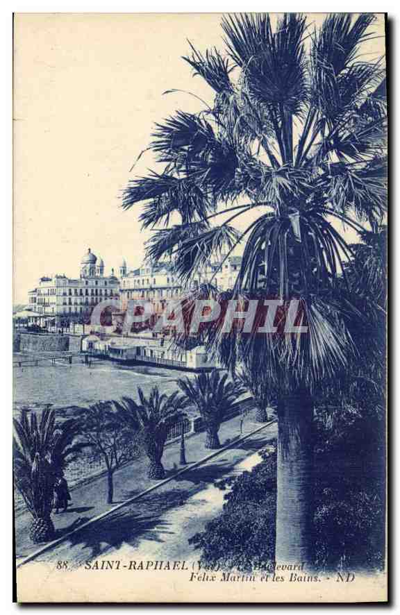 CPA Saint Raphael Felix Martin et les Bains 