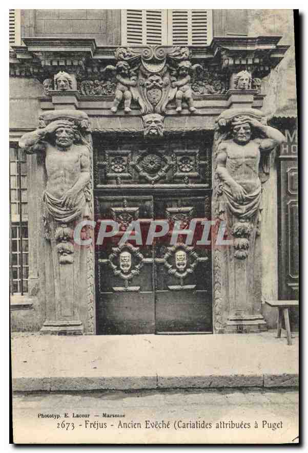 CPA Frejus Ancien Eveche Carialides attributes a Puget 