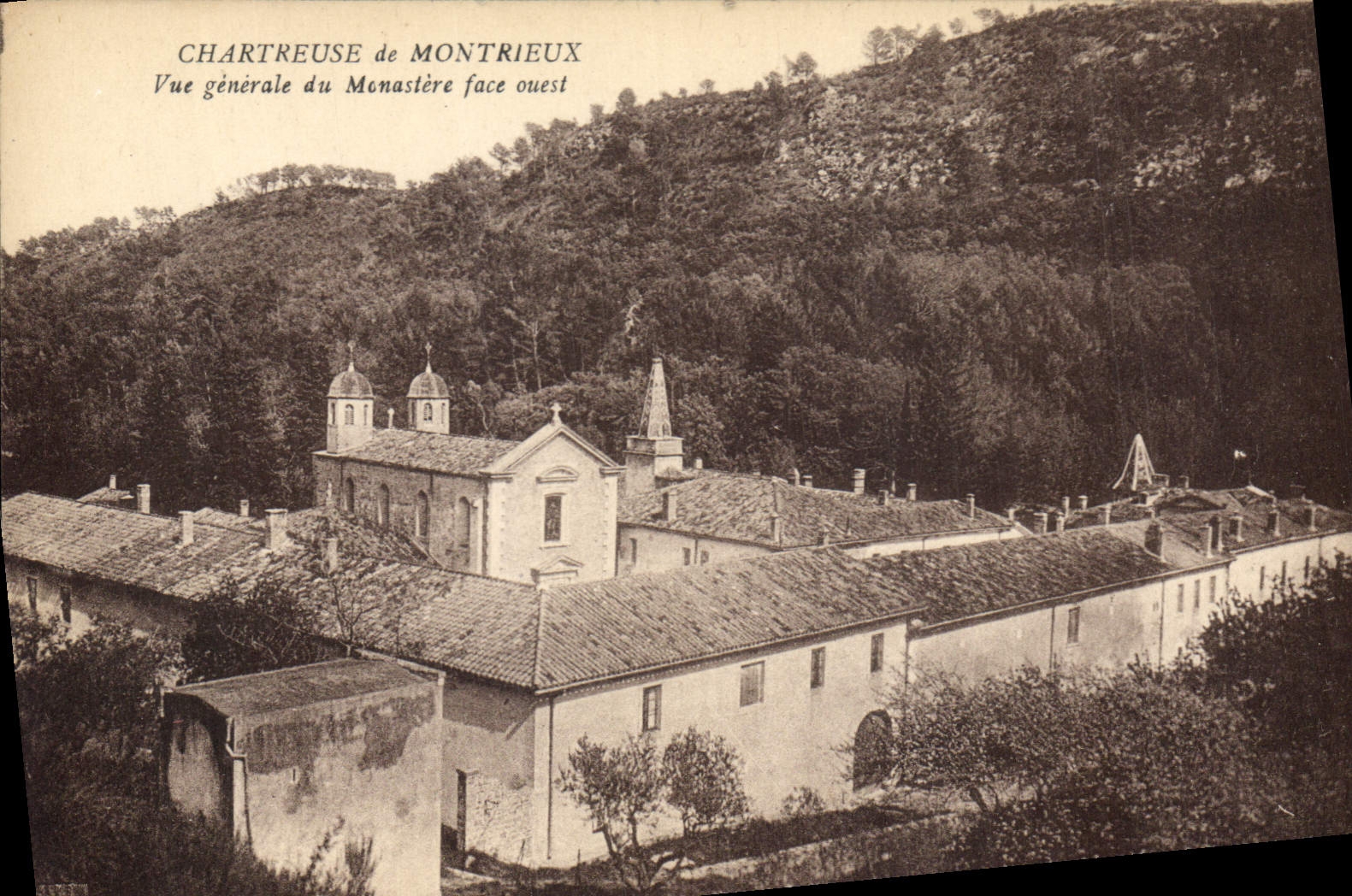Chartreuse de Montrieux — Vue générale du monastère face ouest