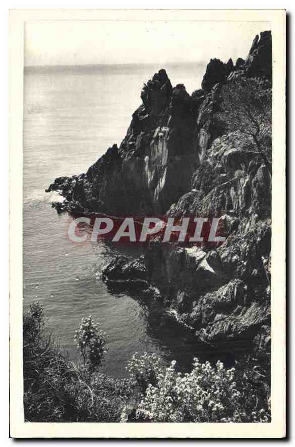 Les Rochers au Bord de Mer — Collection « La Côte d'Azur » — Éditeur J. Manaze — N° 335
