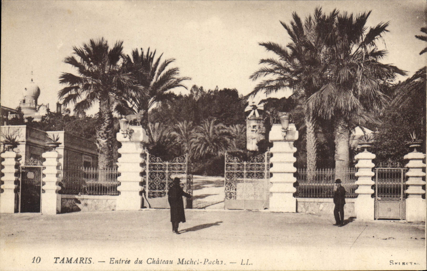 Tamaris — Entrée du Château Micheli-Pacha — LL. — Smiriti