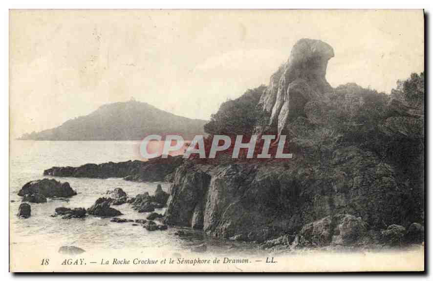 Agay — La Roche Crochue et le Sémaphore de Dramon — LL. N°18