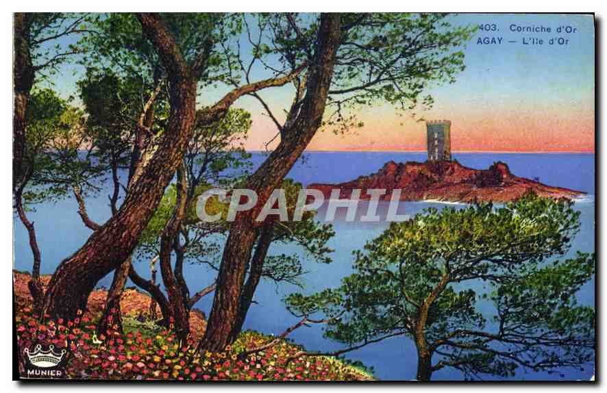 CPA Corniche d'Or Agay L'lle d'Or 