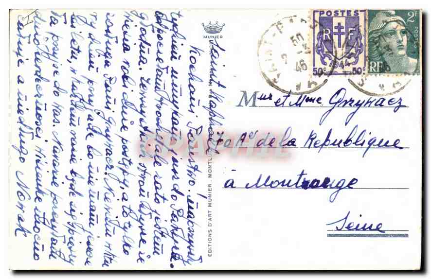 CPA Corniche d'Or Agay L'lle d'Or  — Verso