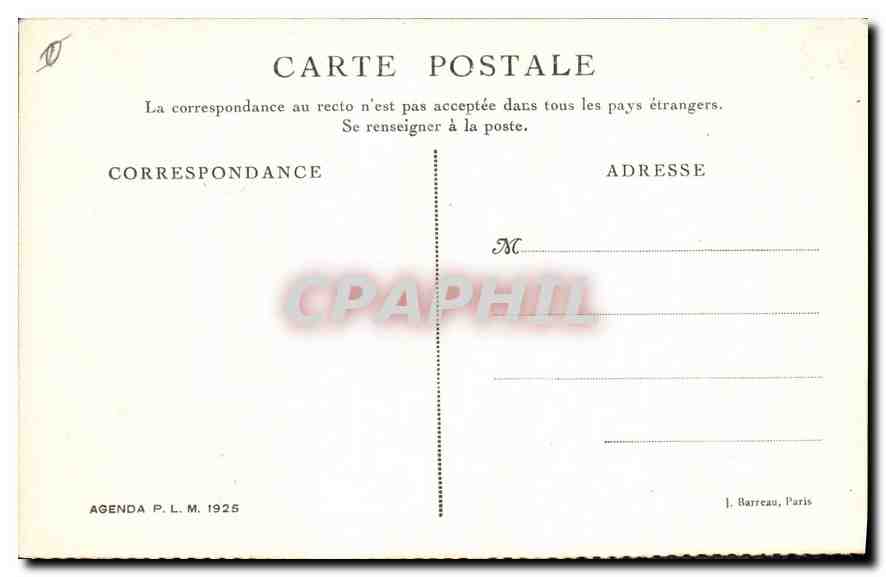 CPA Le Trayas Calanque du Maudois  — Verso