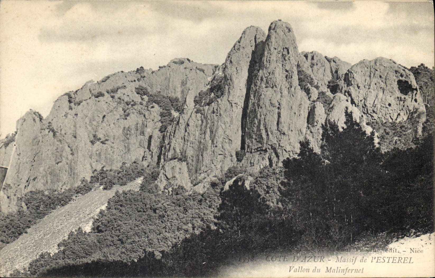 CPA Cote d'Azur Massif de Pesterel Vallon du Malinfernel 