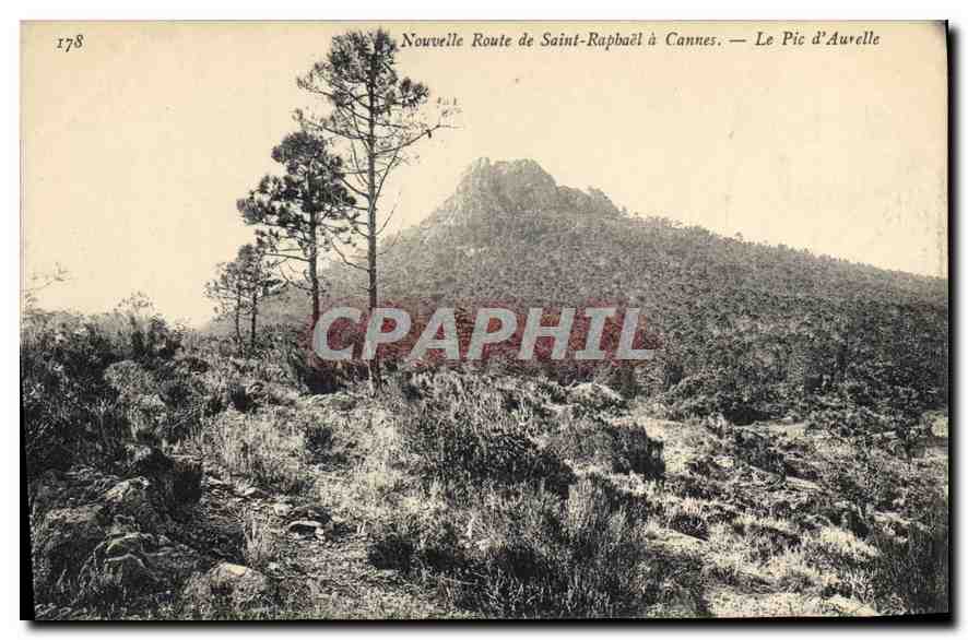 CPA Nouvelle Route de Saint Raphael a Cannes Le Pic d'Aurelle 