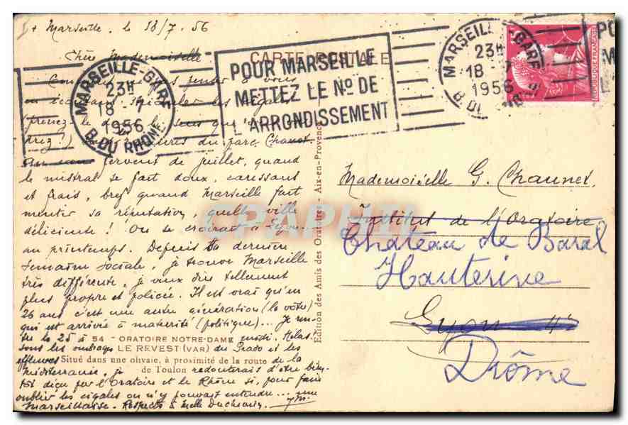 Prieuré de Sainte-Marie — Éditeur des Amis des Oratoires — n°4 — Verso