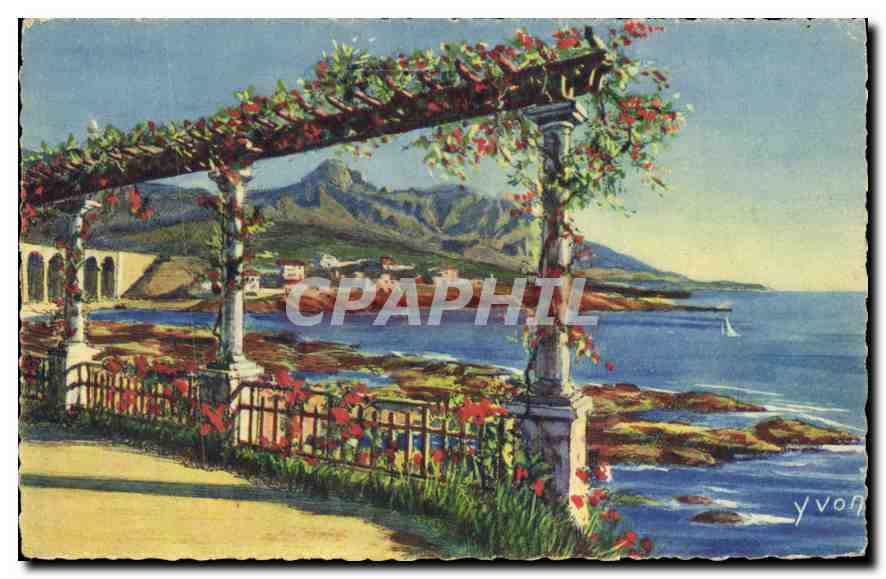 CPA Cote d'Azur Antheor Var Le Cap Roux vu a travers une pergola 