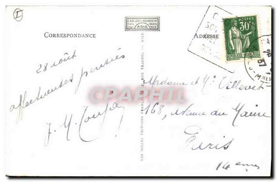 CPA Le Trayas Bords de la Mer Vue sur la Pic d'Aurelle  — Verso