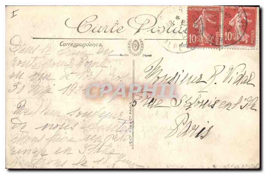 CPA Toulon Cap Brun Bord de Mer Brun Cape Seaboard  — Rückseite